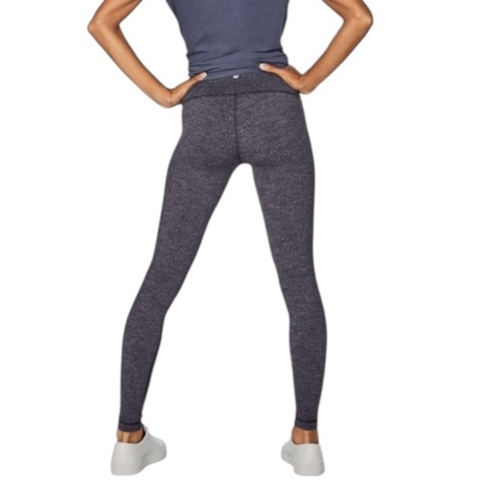 Lululemon Wunder Under Hi-Rise Tight 28” Luon Variegated Knit Heathered Black 4 - Picture 3 of 12